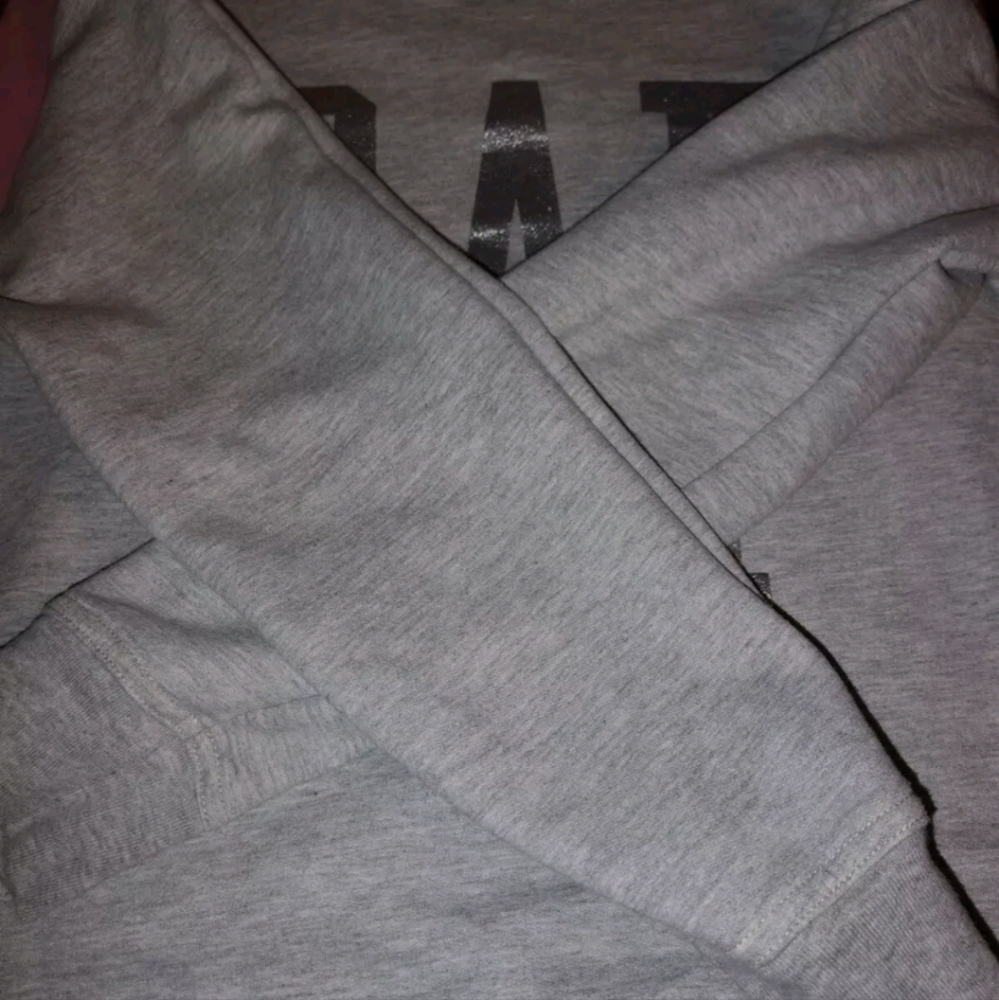 gap gray sweater With Silver Letters